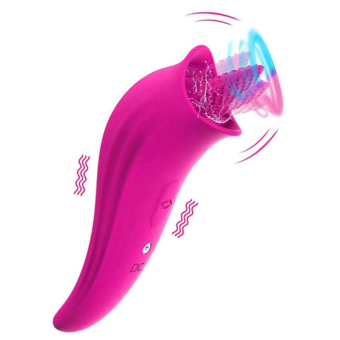 BDStyle Clitoral & Nipple Licking Vibrator Revolutionary Licking Technology - Clit Ticklers and Pulsators
