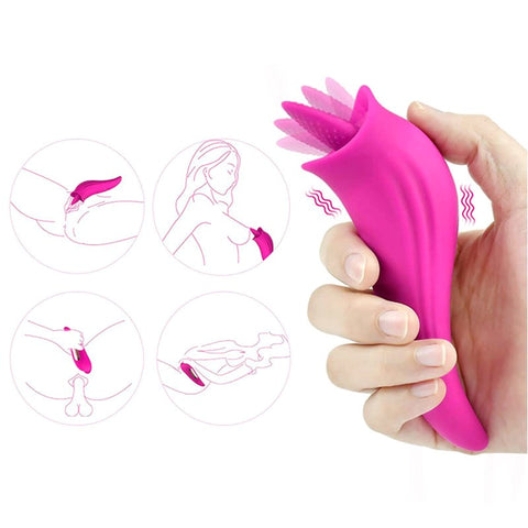 BDStyle Clitoral & Nipple Licking Vibrator Revolutionary Licking Technology - Clit Ticklers and Pulsators