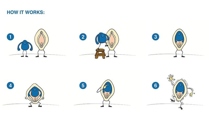 Dame Products Eva II By Dame Hands Free Clitoral Vibrator - - Clit Ticklers and Pulsators