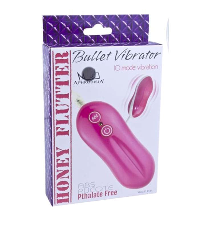 Aphrodisia Honey Flutter Vibrating Bullet with 10 Vibration Modes - - Bullet Vibrators