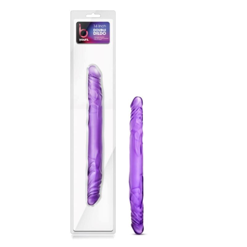 Blush Novelties B Yours Dual Delight 14 Inch Double Dildo Premium Silicone - - Realistic Dildos