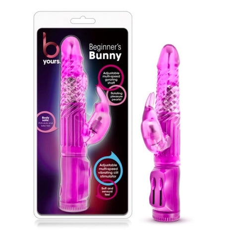 Blush Novelties B Yours Compact Beginners Pleasure Bunny Dual Stimulation - Double Ender