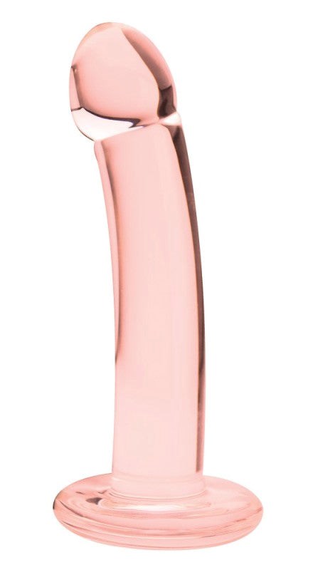 Spartacus Enterprises Blown Basic Curve Smooth Dildo Glass Sex Toy - - Realistic Dildos