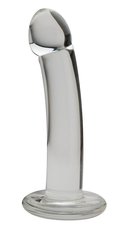 Spartacus Enterprises Blown Basic Curve Smooth Dildo Glass Sex Toy - - Realistic Dildos