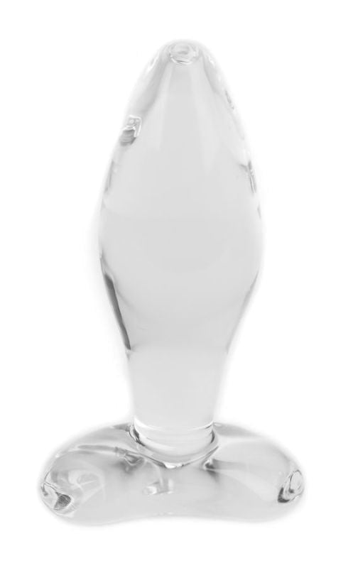 Spartacus Enterprises Blown Tapered Glass Plug Small Hand Blown Anal Plug - - Glass Sex Toys
