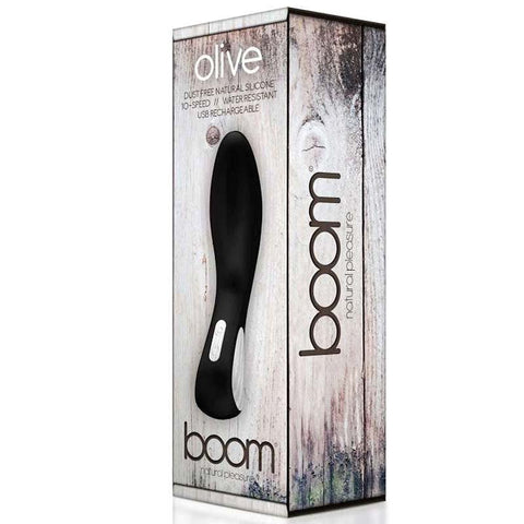 Shots Toys BOOM Olive Rotating Vibrator with 8000 RPM Motor - Waterproof Vibrators