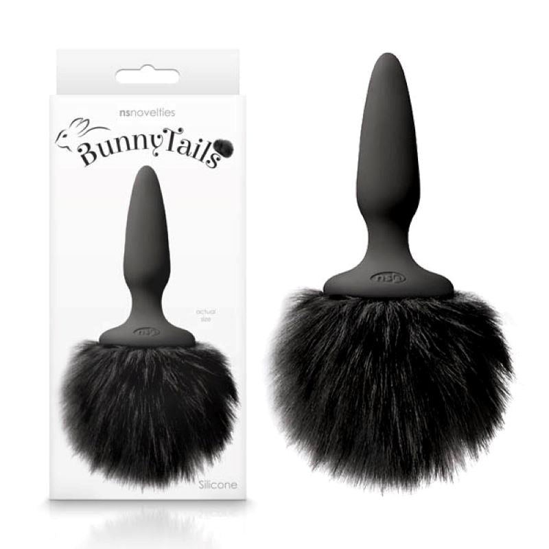Cozy Kinky Delight - Bunny Tails Mini Fur Butt Plug - - Body Wands