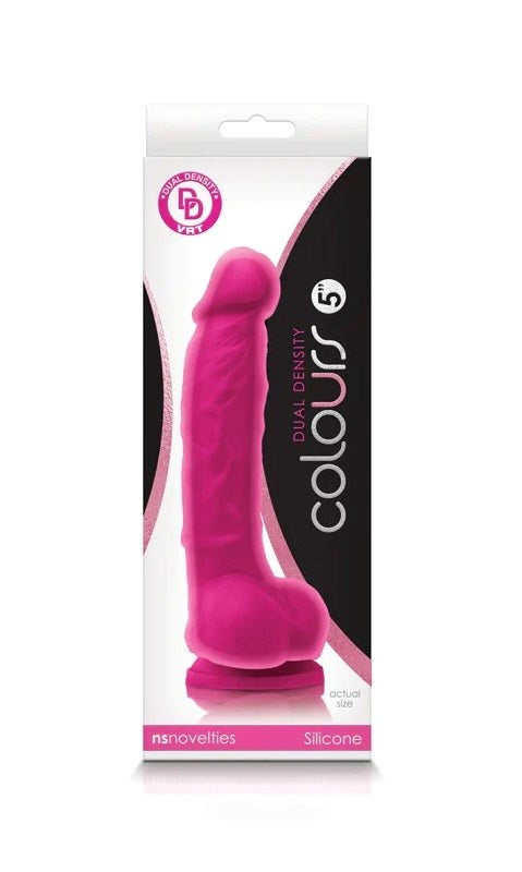 Colours Dual Density Dildo 5 inch - - Realistic Dildos