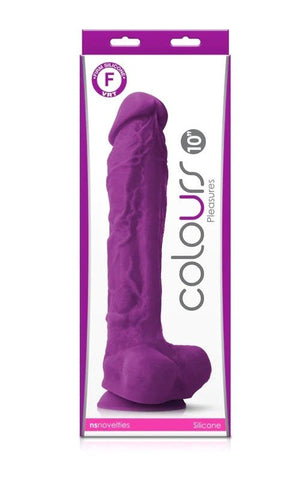 NS Novelties Colours Pleasures Dong 10 inch Premium Body Safe Silicone - Realistic Dildos
