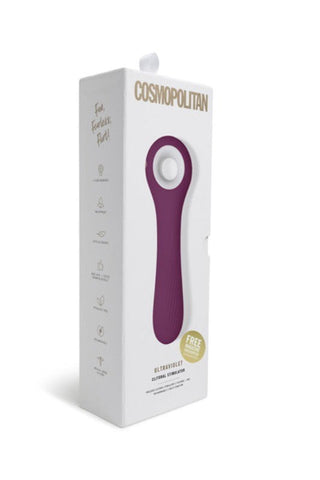 Cosmopolitan Ultraviolet Vibrator with UV Sterilizing Case and 7 Speeds - Clit Ticklers and Pulsators