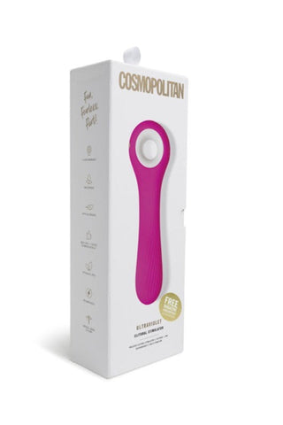 Cosmopolitan Ultraviolet Vibrator with UV Sterilizing Case and 7 Speeds - Clit Ticklers and Pulsators