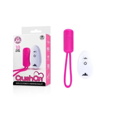 NANMA Corporation Crush On Wireless Rechargeable Bullet Cock Ring - G-Spot Vibrators