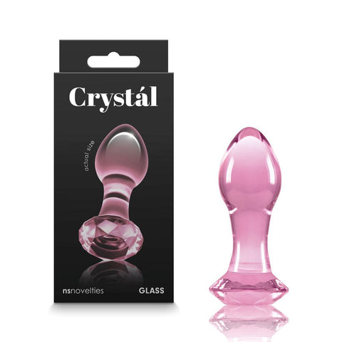 NS Novelties Crystal Gem Glass Butt Plug Premium Anal Stimulation Experience - G-Spot Vibrators