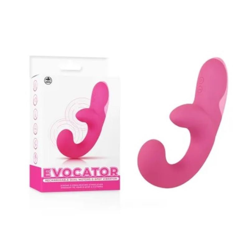 NANMA Corporation Evocator Rechargeable Dual G Spot Vibe Dual Motor Design - - Rabbit Vibrators