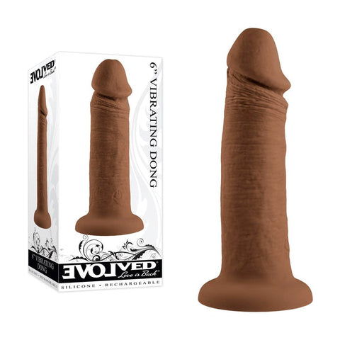 Evolved Pleasure Enhancer Lifelike Vibrations 6 Inch Vibrating Dildo - Vibrating Dildos