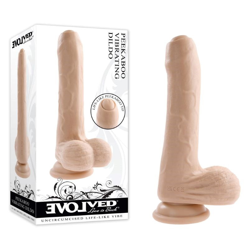 Evolved Peek A Boo Giggles and Thrills Dildo with Multiple Vibration Modes - - Vibrating Dildos