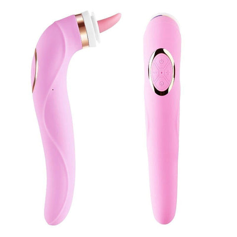 BDStyle Ecstasy Powerful G Spot Tongue Vibrator with 10 Vibration Modes - Finger and Tongue Vibrators