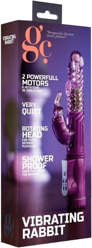 Shots Toys GC Vibrating Rabbit Massager Dual Stimulation Vibrator - - Clit Ticklers and Pulsators