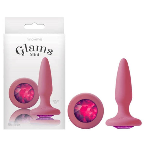 NS Novelties Glams Mini Butt Plug with Sparkling Gem Beginner Anal Play - Butt Plugs