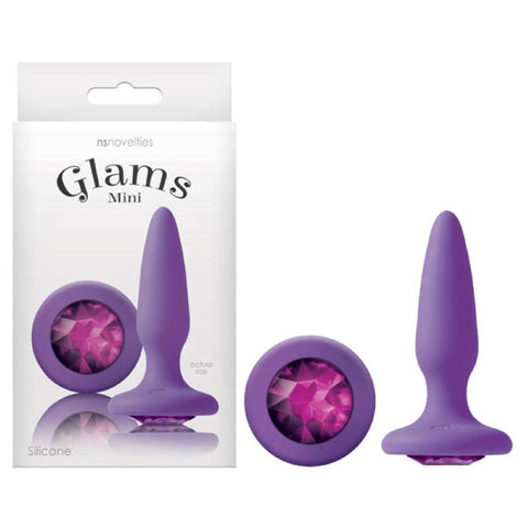 NS Novelties Glams Mini Butt Plug with Sparkling Gem Beginner Anal Play - Butt Plugs