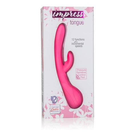 California Exotics Impress Tongue Dual Motor Pressure Control Vibrator - Rabbit Vibrators