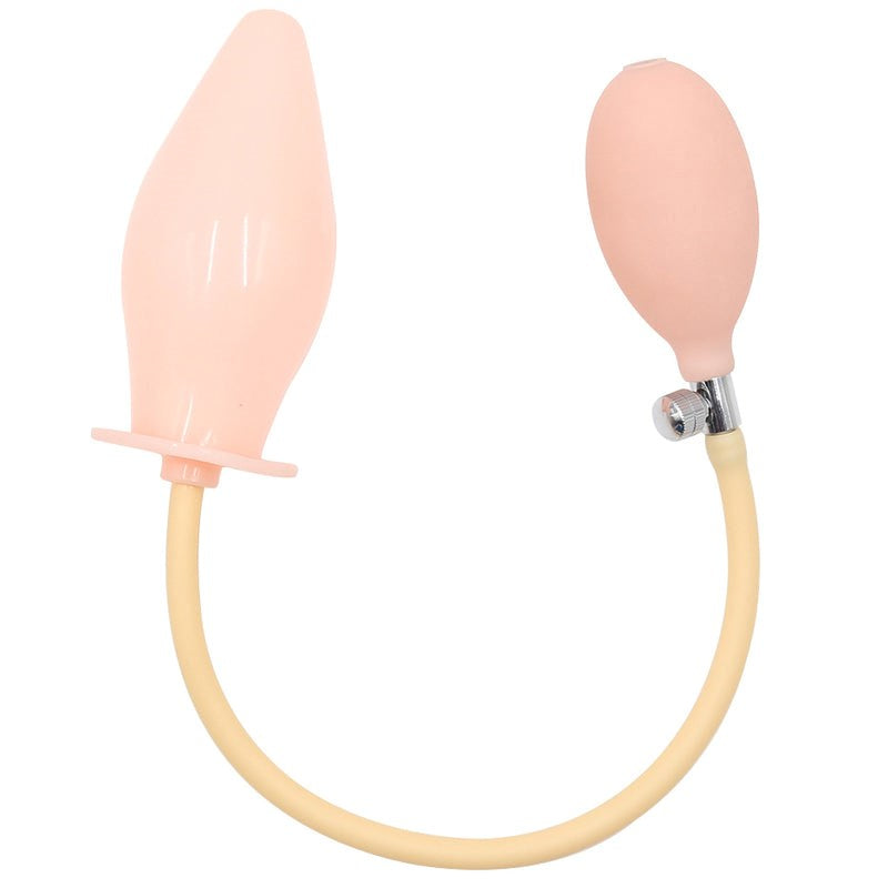 BDStyle Inflatable Anal Plug with Handheld Pump and Quick Release Valve - Clit Ticklers and Pulsators