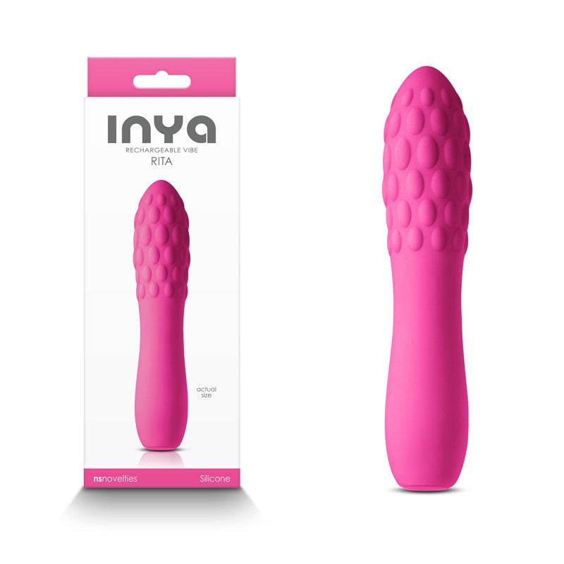 INYA Rita - Stylish, Textured, USB-Rechargeable Pleasure Companion - - Non-Realistic Dildos