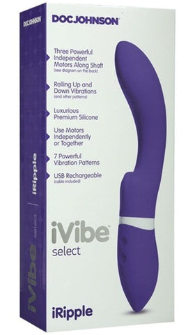 Doc Johnson iVibe Select iRipple G Spot Vibrator with Triple Motors - Luxury Sex Toys