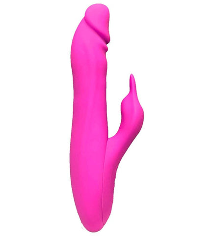 Lady Bonnd Lenna Turbo Rabbit Dual Stimulation Vibrator with Orgasm Button - Rabbit Vibrators