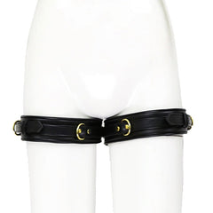 Leather Erotic Thigh Cuffs - - Cuffs and Restraints