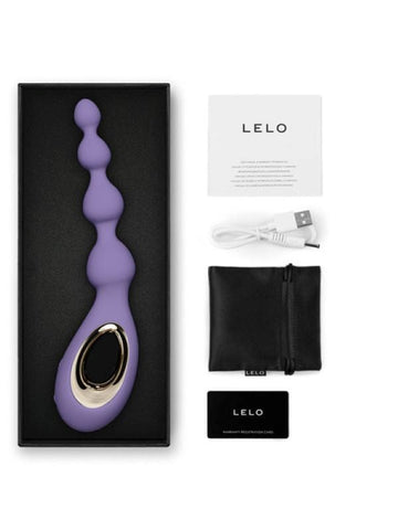 Lelo Soraya Vibrating Anal Beads Massager with Bow Motion Technology - Clit Ticklers and Pulsators