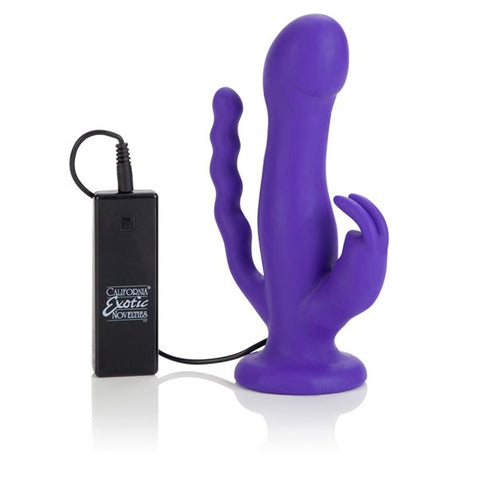 California Exotics Love Rider 10 Function Triple Rider Triple Stimulation - Rabbit Vibrators