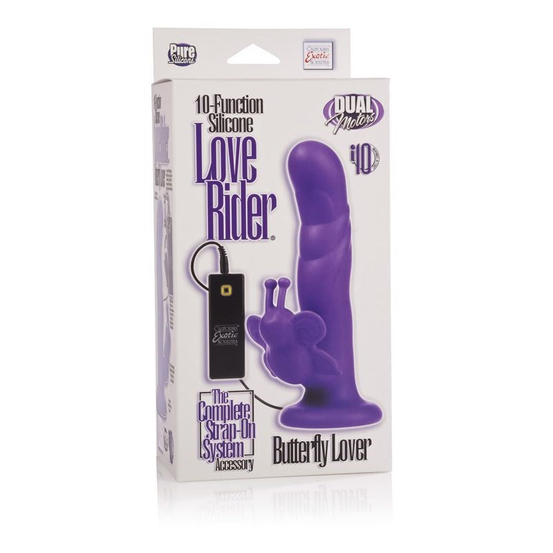 California Exotics Love Rider Butterfly Lover Strap On with Clitoral Stimulator - Strap On Sextoys