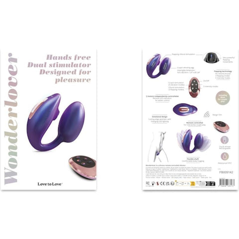 Love To Love Wonderlover Iridescent Vibrator with Remote Control - Body Wands