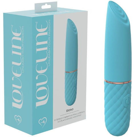 Shots Toys Loveline Beso Clitoral Vibrator with 10 Speed Modes - Finger and Tongue Vibrators