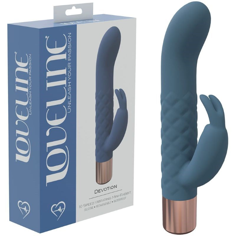 Shots Toys Loveline Devotion Mini Rabbit Vibrator with Dual Stimulation - - Rabbit Vibrators