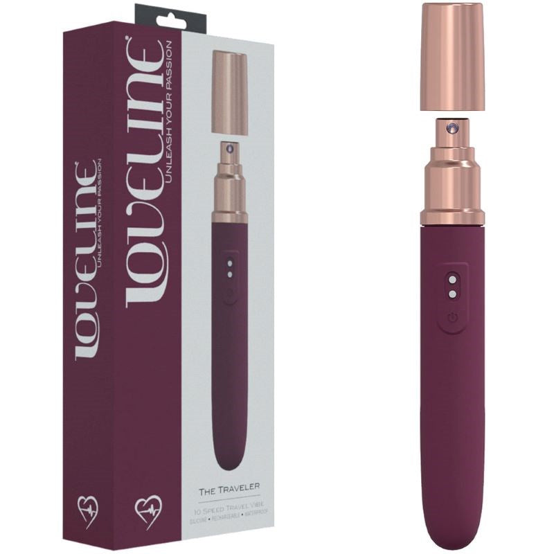 Shots Toys Loveline The Traveler Compact Vibrator for Discreet Travel - - Sex Kits
