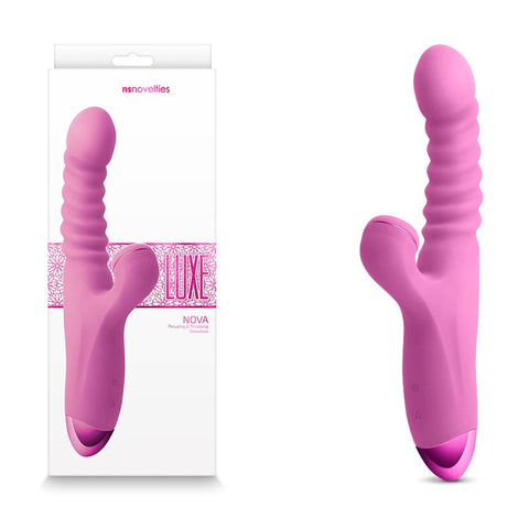 NS Novelties Luxe Nova USB Rechargeable Rabbit Vibrator Dual Stimulation - Bullet Vibrators
