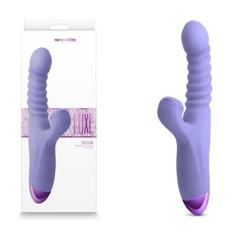 NS Novelties Luxe Nova USB Rechargeable Rabbit Vibrator Dual Stimulation - Bullet Vibrators