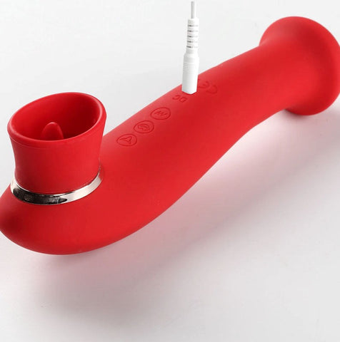 Maia Toys Maia Destiny Flutter Suction Vibrating Wand Triple Sensation - Butt Plugs