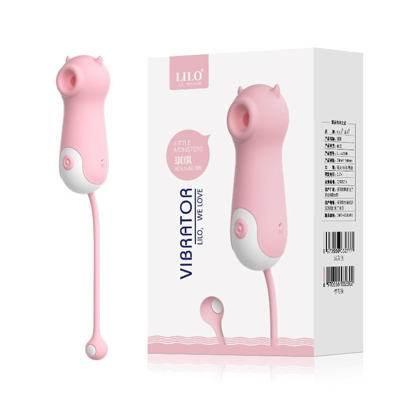 BDStyle Monster Sucking Vibrator Dual Action Clitoral Stimulation - Clit Ticklers and Pulsators