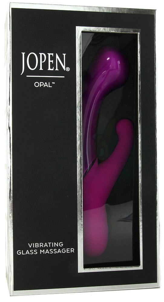 California Exotics Opal Vibrating Dual Massager Glass and Silicone - - Rabbit Vibrators