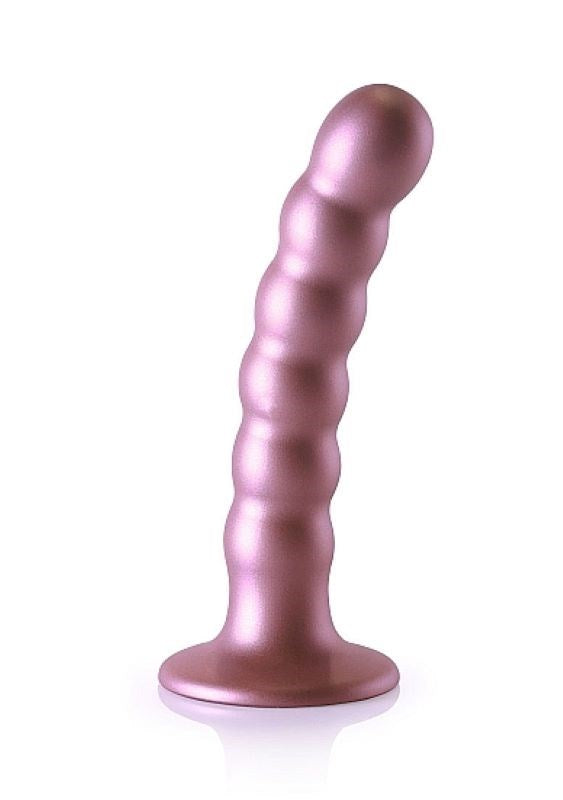 Shots Toys OUCH! Silky Smooth Beaded G Spot Stimulator with Suction Cup Base - - Strap On Sextoys