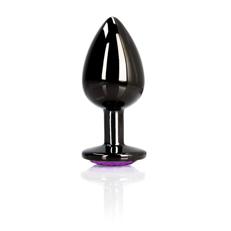 Shots Toys OUCH! Heart Gem Butt Plug Large Aluminum Temperature Play - - Realistic Dildos