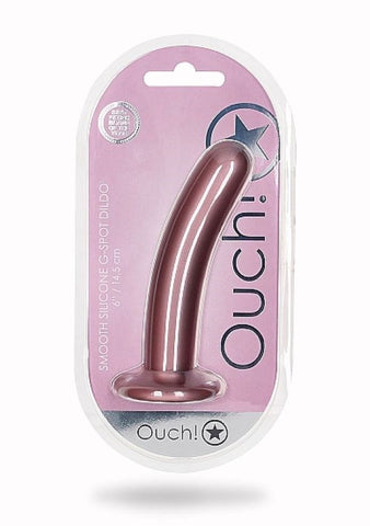 Shots Toys OUCH! Smooth Silicone G Spot Dildo 6 / 14.5 cm Suction Cup - Non-Realistic Dildos