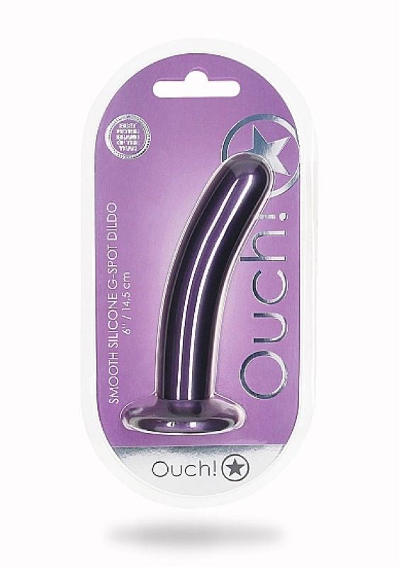 Shots Toys OUCH! Smooth Silicone G Spot Dildo 6 / 14.5 cm Suction Cup - - Non-Realistic Dildos