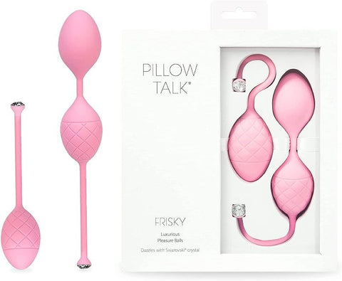 BMS Factory Pillow Talk Frisky Kegel Exerciser with Swarovski Crystal - Love Eggs and Kegel Exercisers