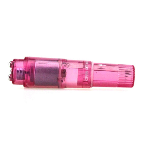 BDStyle Pocket Pleasure Vibrator and Attachments with 4 Textured Tips - G-Spot Vibrators