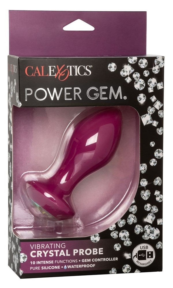 California Exotics Power Gem Vibrating Crystal Probe 10 Vibration Modes - Anal Vibrators