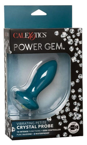 California Exotics Power Gem Vibrating Petite Crystal Probe with 10 Functions - Anal Vibrators